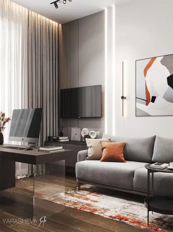 Интерьер гостиной  смотреть на Basicdecor