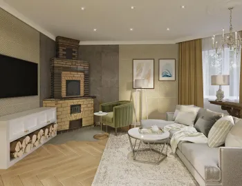 Интерьер гостиной  смотреть на Basicdecor