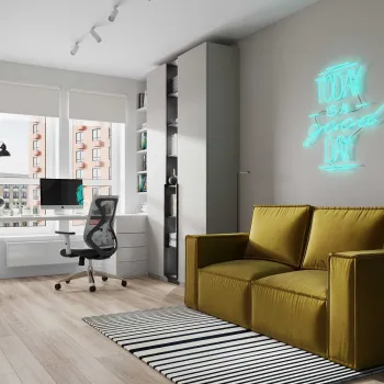 Интерьер c подсветкой  смотреть на Basicdecor