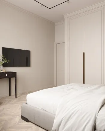 Интерьер спальни cветильниками над кроватью  смотреть на Basicdecor