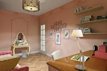 Интерьер кабинета c рабочим местом  смотреть на Basicdecor