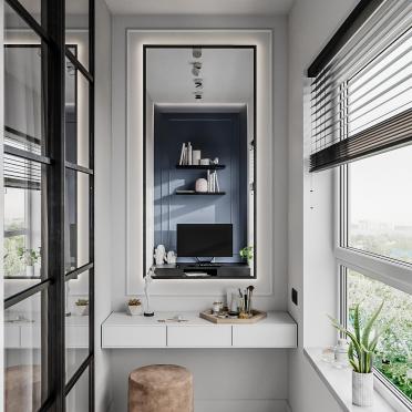 Интерьер балкона с балконом  смотреть на Basicdecor