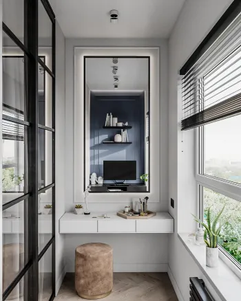 Интерьер балкона с балконом  смотреть на Basicdecor