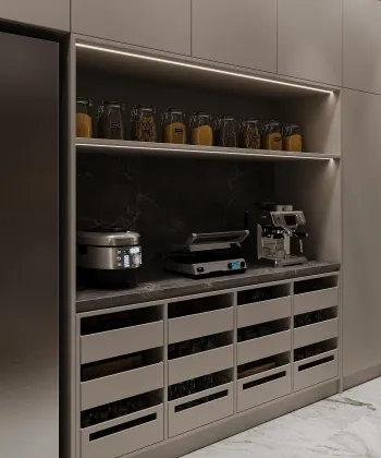 Интерьер с нишей с подсветкой  смотреть на Basicdecor