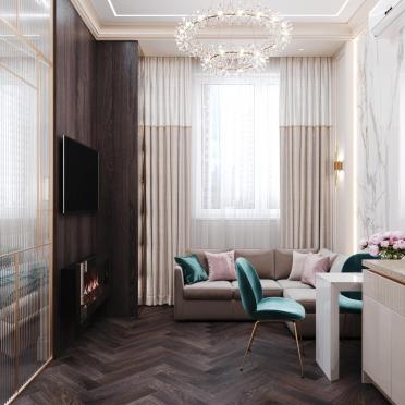 Интерьер гостиной в современном стиле смотреть на Basicdecor