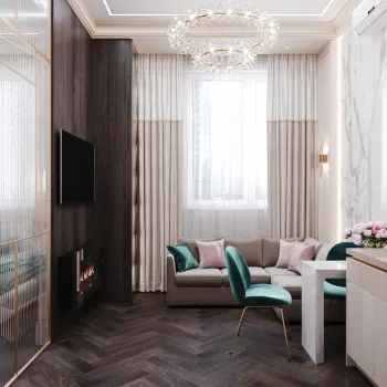 Интерьер гостиной в современном стиле смотреть на Basicdecor