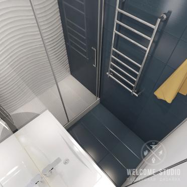 Интерьер ванной cовмещенным санузлом в модернизме смотреть на Basicdecor