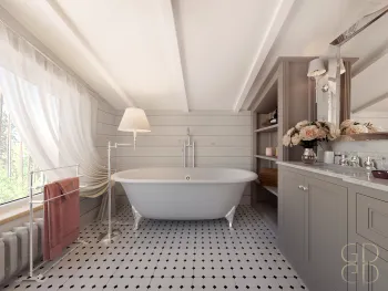 Интерьер ванной  смотреть на Basicdecor