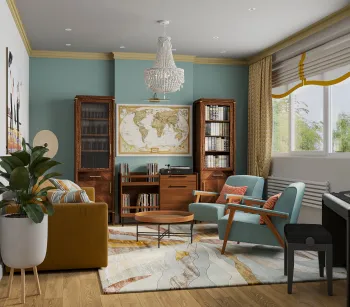 Интерьер гостиной  смотреть на Basicdecor