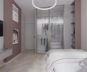 Интерьер спальни cветильниками над кроватью  смотреть на Basicdecor