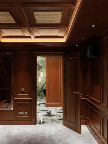 Интерьер коридора c подсветкой  смотреть на Basicdecor