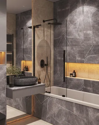 Интерьер ванной  смотреть на Basicdecor