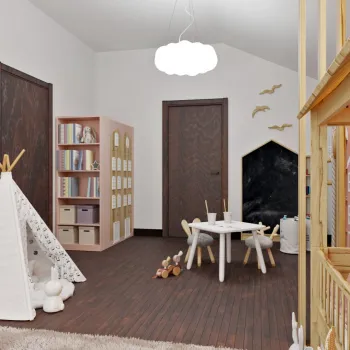 Интерьер детской c вигвамом в современном стиле смотреть на Basicdecor