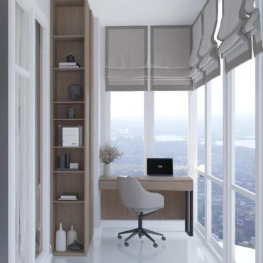 Интерьер с жалюзи и дверными жалюзи  смотреть на Basicdecor