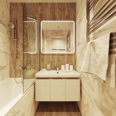 Интерьер ванной в современном стиле смотреть на Basicdecor