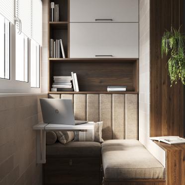 Интерьер cтолом за диваном  смотреть на Basicdecor