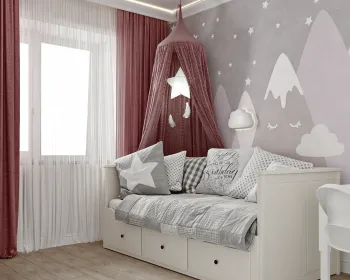 Интерьер детской с для девочки  смотреть на Basicdecor