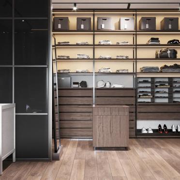 Интерьер гардеробной  смотреть на Basicdecor