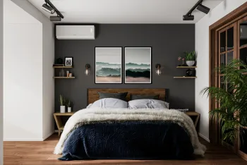Интерьер спальни в скандинавском стиле смотреть на Basicdecor