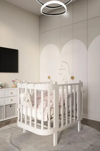 Интерьер детской с для девочки и для новорожденных  смотреть на Basicdecor
