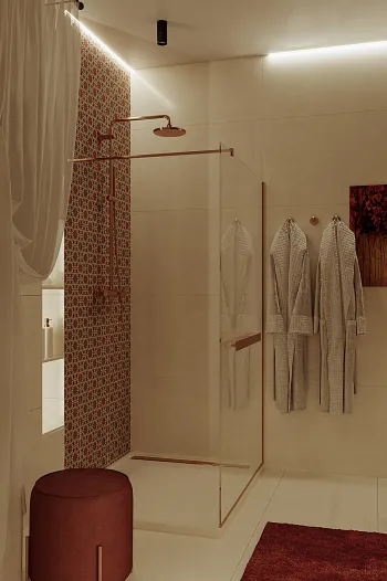 Интерьер ванной с без окна  смотреть на Basicdecor