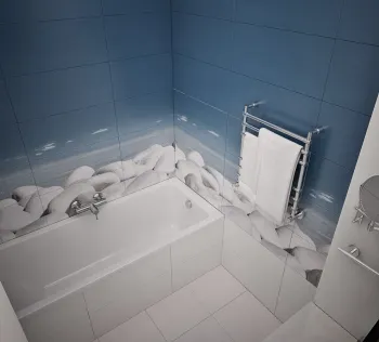 Интерьер ванной в современном стиле смотреть на Basicdecor