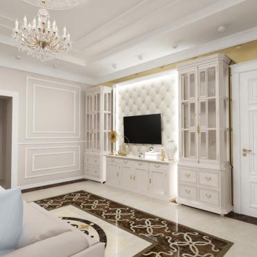 Интерьер гостиной в неоклассике смотреть на Basicdecor