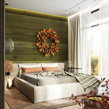 Интерьер спальни  смотреть на Basicdecor