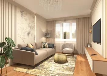 Интерьер гостиной  смотреть на Basicdecor