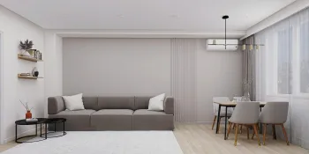 Интерьер гостиной c подсветкой  смотреть на Basicdecor