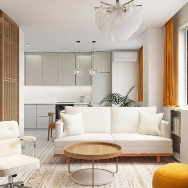 Интерьер гостиной в современном стиле смотреть на Basicdecor