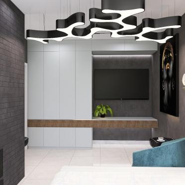 Интерьер спальни c подсветкой  смотреть на Basicdecor