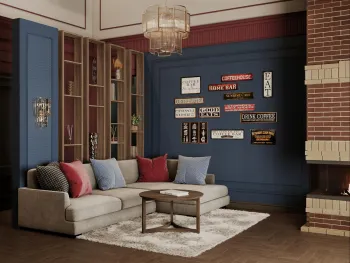 Интерьер гостиной  смотреть на Basicdecor