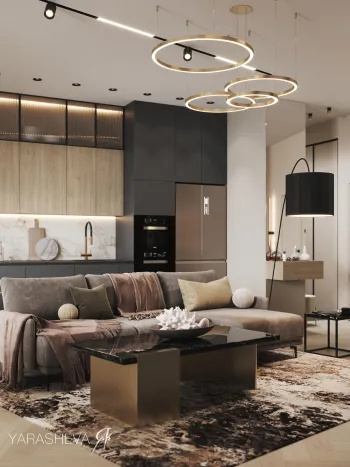 Интерьер гостиной  смотреть на Basicdecor