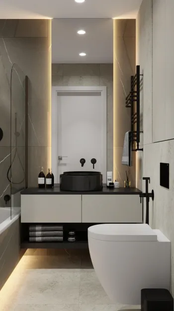 Интерьер ванной  смотреть на Basicdecor