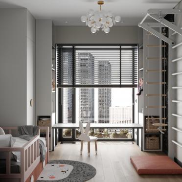 Интерьер детской с жалюзи  смотреть на Basicdecor