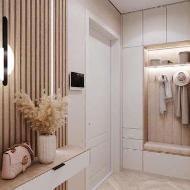 Интерьер прихожей с проходной  смотреть на Basicdecor
