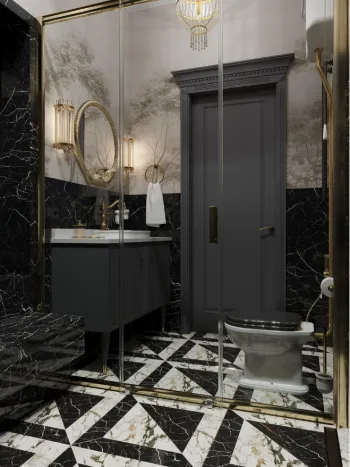 Интерьер ванной  смотреть на Basicdecor