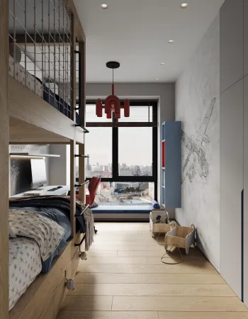 Интерьер детской c антресолью и для мальчика  смотреть на Basicdecor
