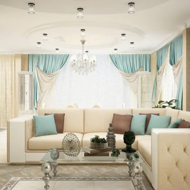 Интерьер гостиной в стиле фьюжн смотреть на Basicdecor