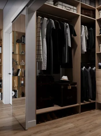 Интерьер гардеробной  смотреть на Basicdecor