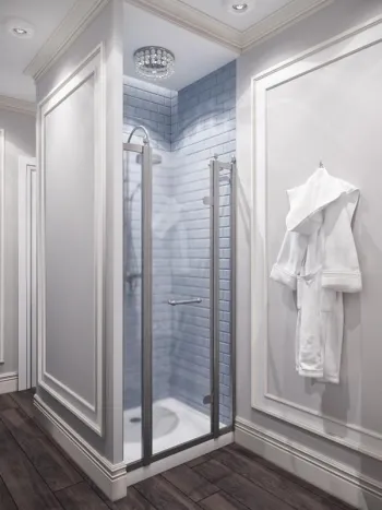 Интерьер ванной с без окна в классическом стиле смотреть на Basicdecor