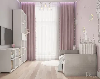 Интерьер детской с для девочки  смотреть на Basicdecor