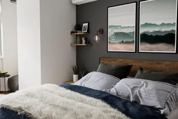 Интерьер спальни в скандинавском стиле смотреть на Basicdecor