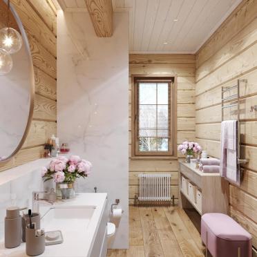 Интерьер ванной в стиле кантри смотреть на Basicdecor