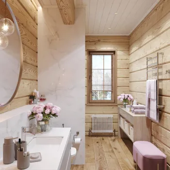 Интерьер ванной в стиле кантри смотреть на Basicdecor