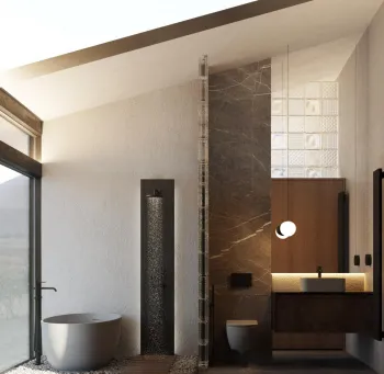 Интерьер ванной  смотреть на Basicdecor