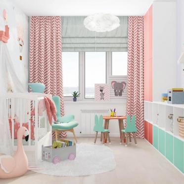 Интерьер детской в современном стиле и скандинавском стиле смотреть на Basicdecor