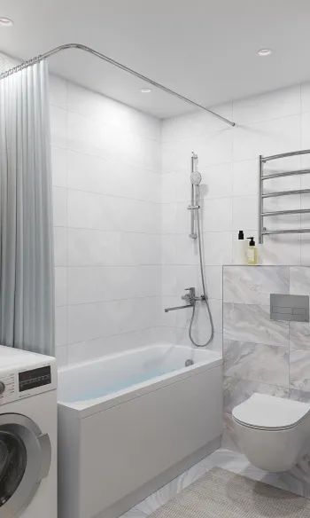 Интерьер ванной  смотреть на Basicdecor