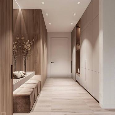 Интерьер с проходной и с подсветкой  смотреть на Basicdecor
